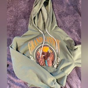 Grand Canyon cropped corset hoodie